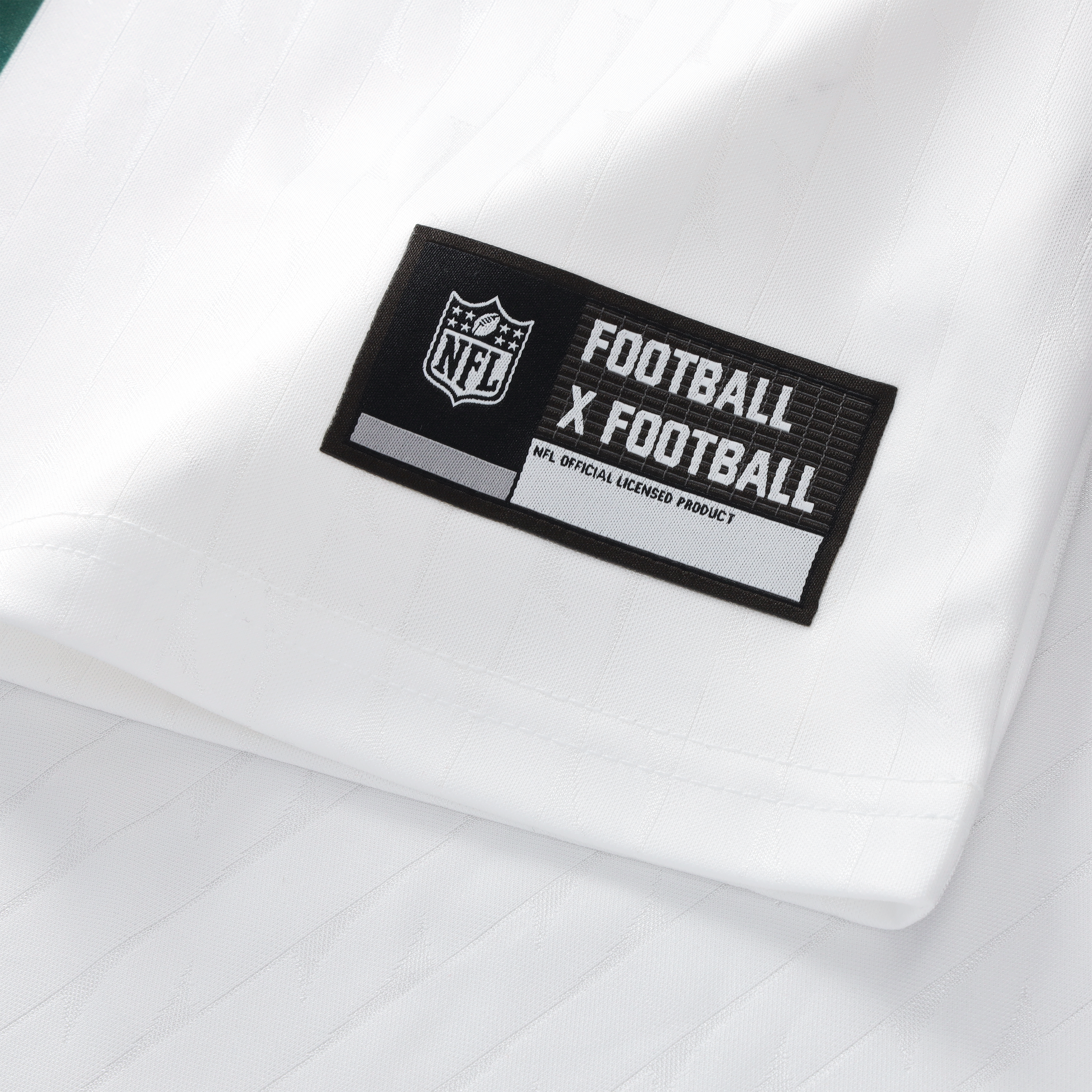 Youth Fanatics White New York Jets Football x V-Neck Fan Top