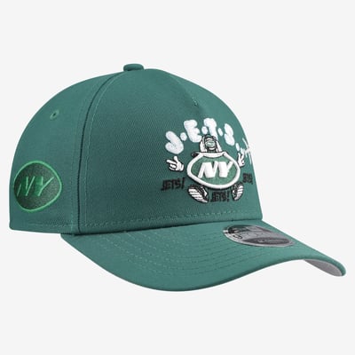 New York Jets New Era Youth Cartoon 9FORTY A-Frame Adjustable Hat - Green

