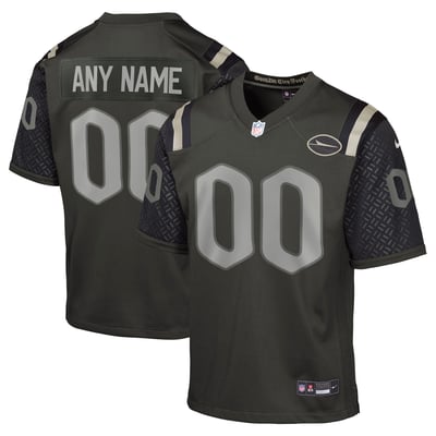  New York Jets Nike Youth Rivalries Collection Custom Game Jersey - Green