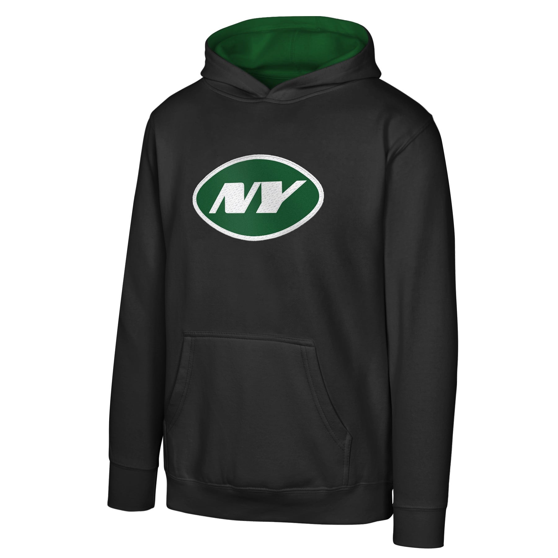 Youth Outerstuff Black New York Jets Prime Pullover Hoodie