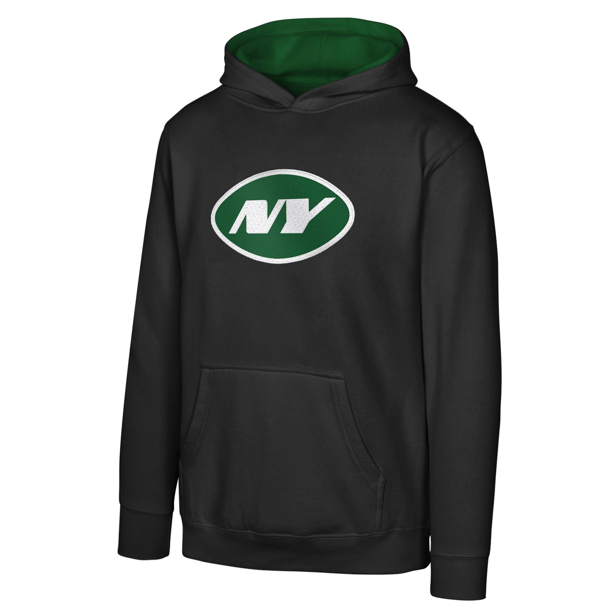 Youth Outerstuff Black New York Jets Prime Pullover Hoodie