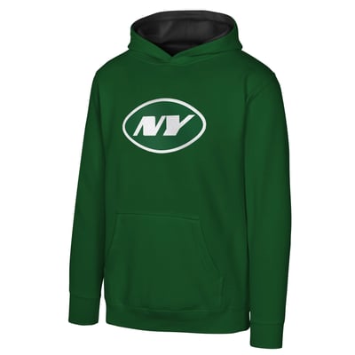 New York Jets Outerstuff Youth Prime Pullover Hoodie - Green