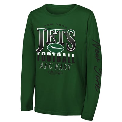 New York Jets Outerstuff Youth Real Ones Long Sleeve T-Shirt - Green