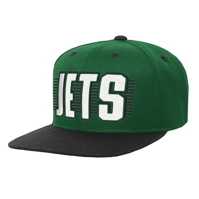New York Jets Outerstuff Youth Snapback Hat - Green/Black