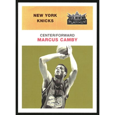 2001-02 Fleer Platinum Anniversary Edition #128 Marcus Camby