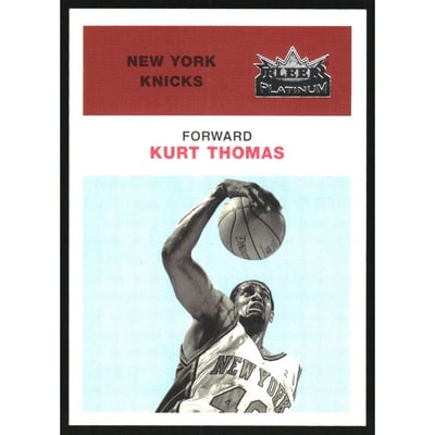 2001-02 Fleer Platinum Anniversary Edition #156 Kurt Thomas