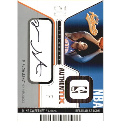 2003-04 Fleer Authentix Autographs #AAMS Mike Sweetney/325