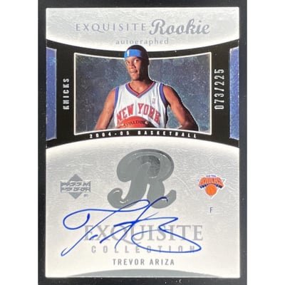 2004-05 Upper Deck Exquisite Collection #47 Trevor Ariza MEM RC Auto /225