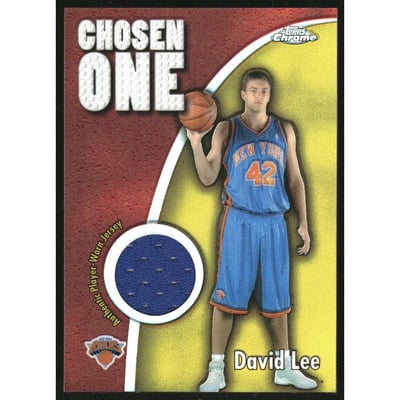 2005-06 Topps Chrome Chosen One Relics Refractors #DL David Lee