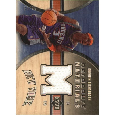 2005-06 Upper Deck Hardcourt Materials/Wood #QR Quentin Richardson