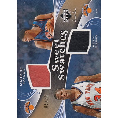 2006-07 Sweet Shot Swatches Dual #TC Maurice Taylor/Eddy Curry