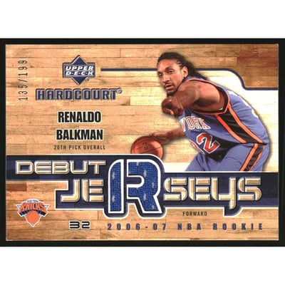 2006-07 Upper Deck Hardcourt Debut Jerseys #BA Renaldo Balkman