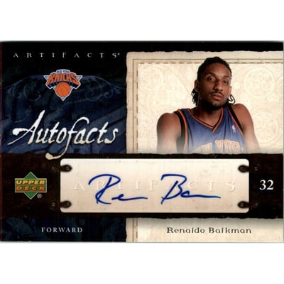 2007-08 Artifacts Autofacts #AFRE Renaldo Balkman