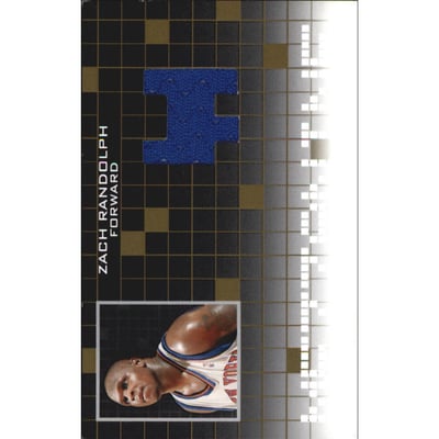 2007-08 Topps Luxury Box Mezzanine Relics Gold #ZR Zach Randolph