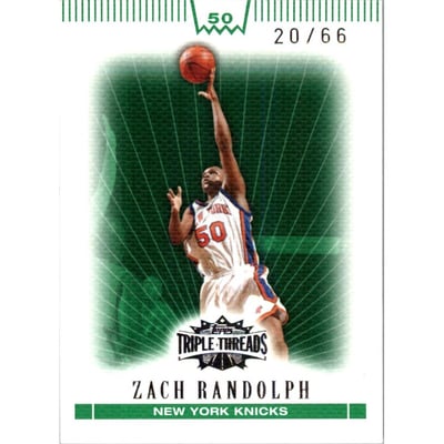 2007-08 Topps Triple Threads Emerald #50 Zach Randolph