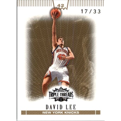 2007-08 Topps Triple Threads Gold #42 David Lee