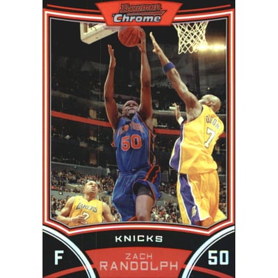 2008-09 Bowman Chrome Refractors Blue #79 Zach Randolph