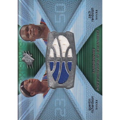2008-09 SPx Winning Materials Combos #WMCRR Quentin Richardson/Zach Randolph