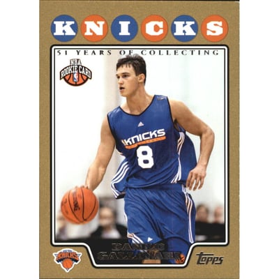 2008-09 Topps Gold Border #201 Danilo Gallinari