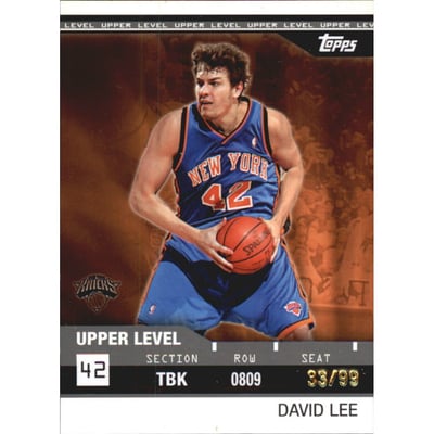 2008-09 Topps Rip Cards 99 #14 David Lee