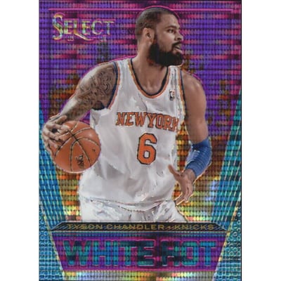 2013-14 Select White Hot Prizms Purple #16 Tyson Chandler