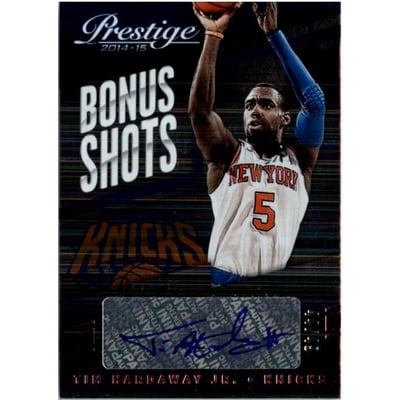 2014-15 Prestige Plus Bonus Shots Autographs Red #13 Tim Hardaway Jr./49