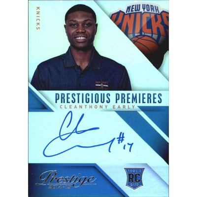 2014-15 Prestige Premium Prestigious Premieres Signatures #PPCE Cleanthony Early