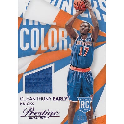 2014-15 Prestige True Colors Materials Purple #57 Cleanthony Early/199