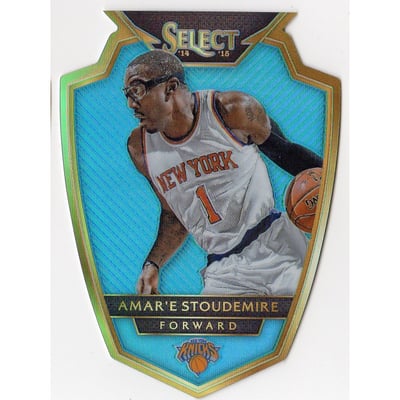 2014-15 Select Premier Prizms Light Blue Die Cut #133 Amar'e Stoudemire
