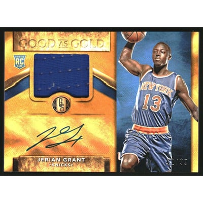2015-16 Panini Gold Standard Good as Gold Jersey Autographs #9 Jerian Grant/99