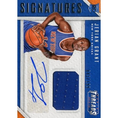 2015-16 Panini Threads Rookie Threads Signatures #15 Jerian Grant/199