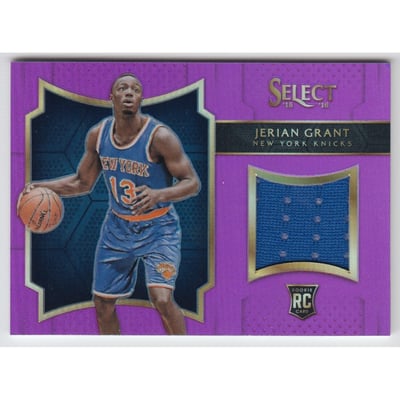 2015-16 Select Rookie Swatches Prizms Purple #6 Jerian Grant