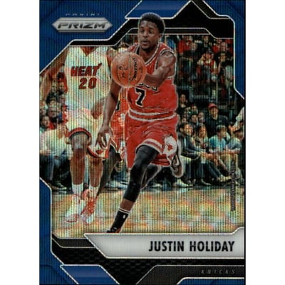 2016-17 Panini Prizm Prizms Blue Wave #128 Justin Holiday