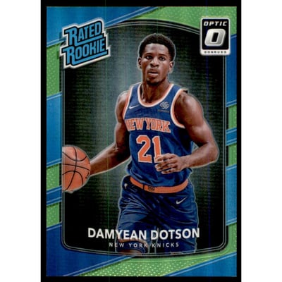 2017-18 Donruss Optic Lime Green #166 Damyean Dotson RR