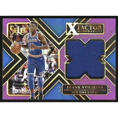2017-18 Select X Factor Memorabilia Prizms Purple #21 Frank Ntilikina