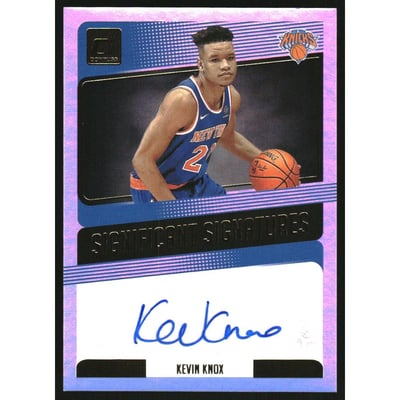 2018-19 Donruss Significant Signatures #72 Kevin Knox