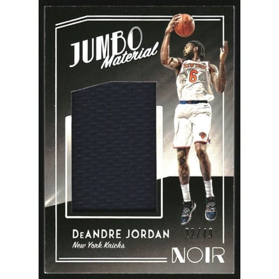 2018-19 Panini Noir Jumbo Material #24 DeAndre Jordan/49