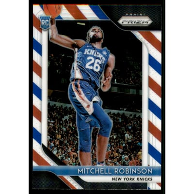 2018-19 Panini Prizm Prizms Red White and Blue #227 Mitchell Robinson