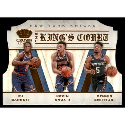 2019-20 Crown Royale The Kings Court #17 Dennis Smith Jr./Kevin Knox II/RJ Barrett
