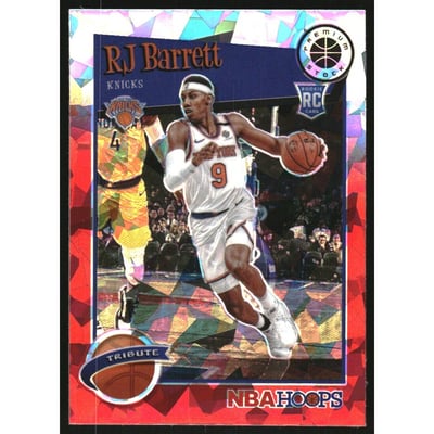 2019-20 Hoops Premium Stock Prizms Red Cracked Ice #298 RJ Barrett