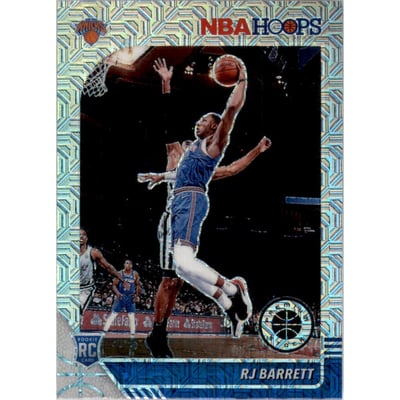 2019-20 Hoops Premium Stock Prizms Silver Mojo #201 RJ Barrett