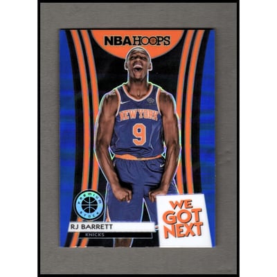 2019-20 Hoops Premium Stock We Got Next Blue #1 RJ Barrett