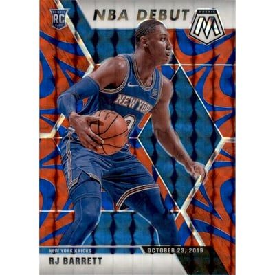 2019-20 Panini Mosaic Mosaic Blue Reactive #270 RJ Barrett