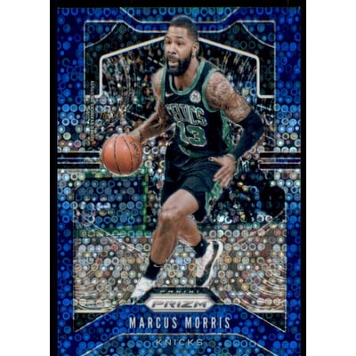 2019-20 Panini Prizm Prizms Fast Break Blue #46 Marcus Morris
