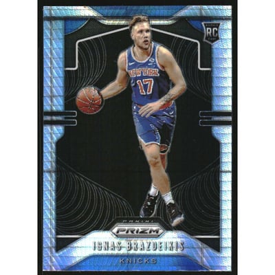 2019-20 Panini Prizm Prizms Hyper #284 Ignas Brazdeikis