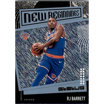2019-20 Panini Status New Beginnings Blue #15 RJ Barrett