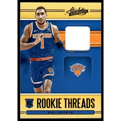 2020-21 Absolute Memorabilia Rookie Threads Level 1 #35 Obi Toppin
