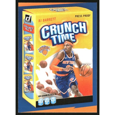 2020-21 Donruss Crunch Time Press Proof #1 RJ Barrett