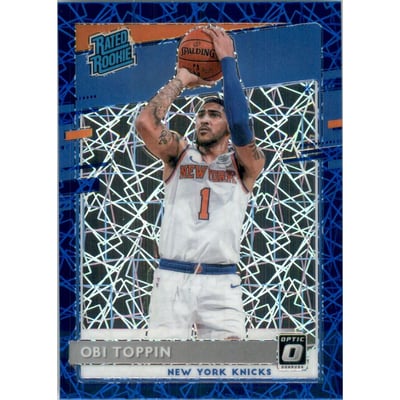 2020-21 Donruss Optic Blue Velocity #158 Obi Toppin RR