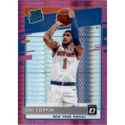 2020-21 Donruss Optic Hyper Pink #158 Obi Toppin RR